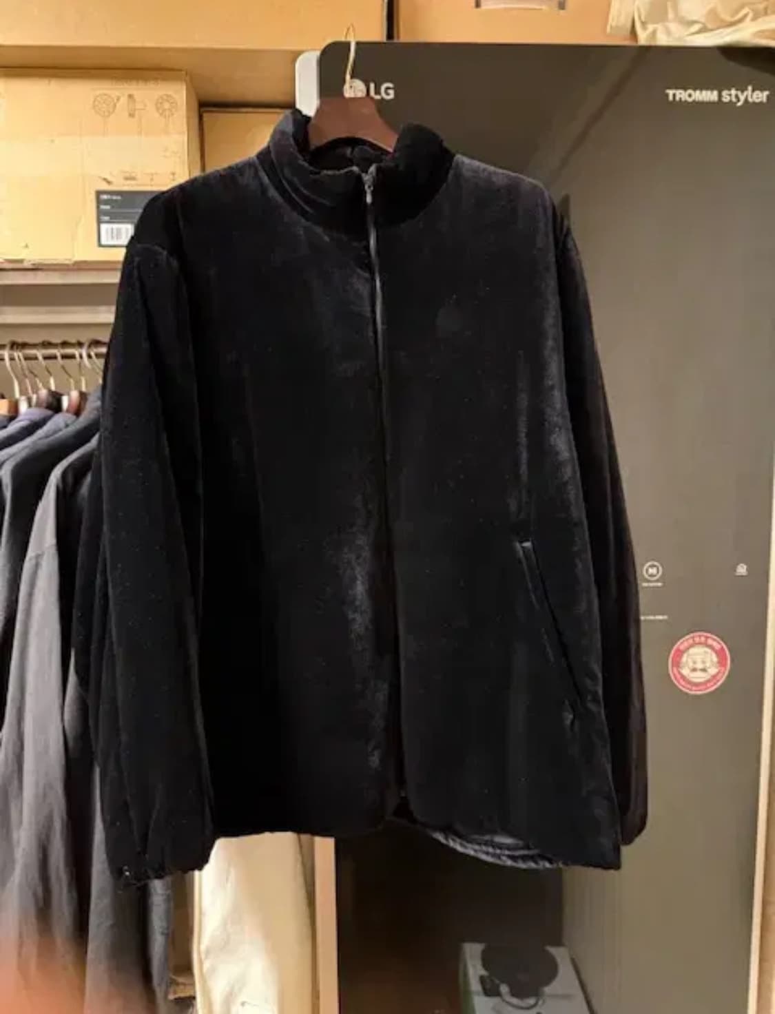 코모리 comoli 실크 별진 인슐레이션 자켓 상품이미지1