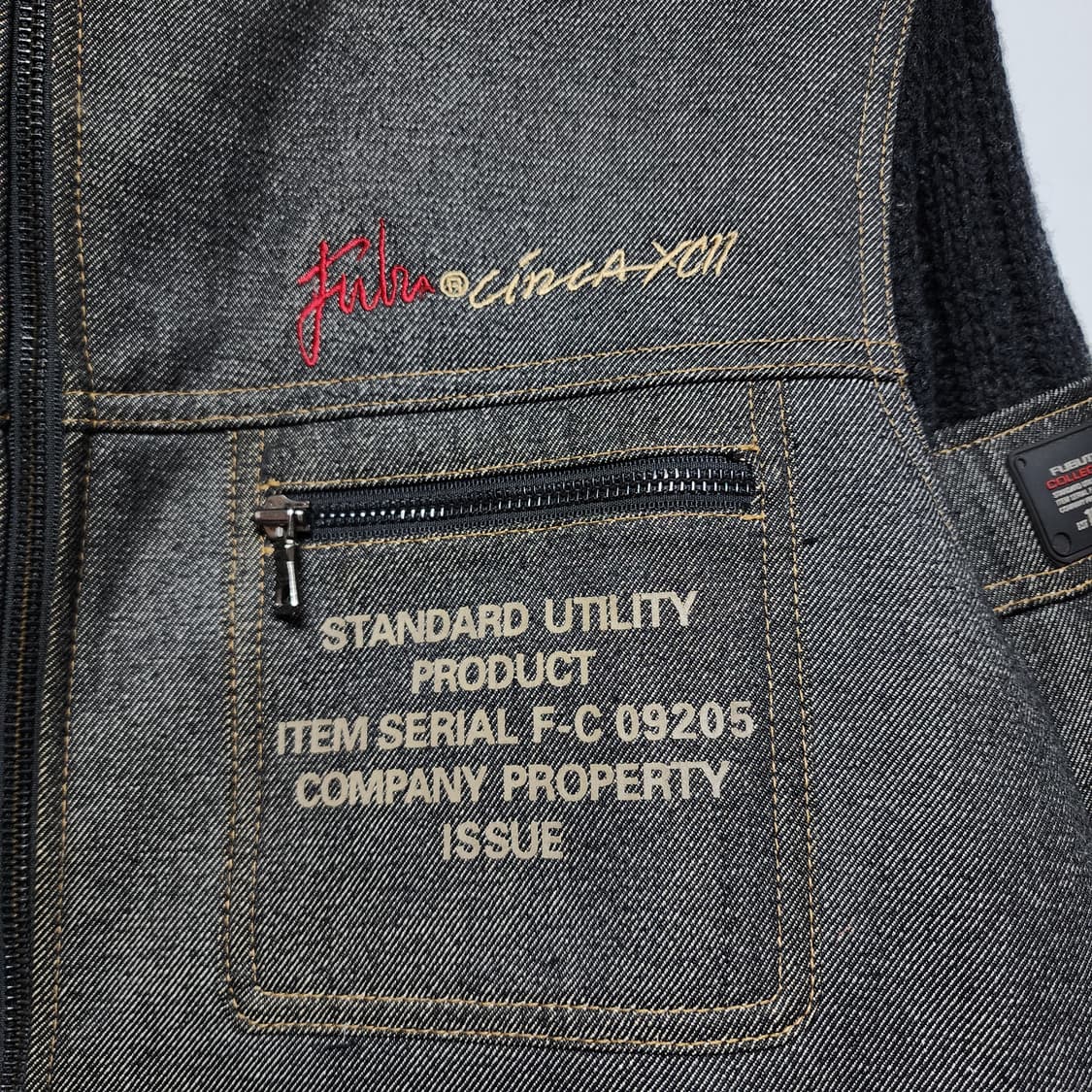 FUBU 울 생지 니트집업 자켓 상품이미지5