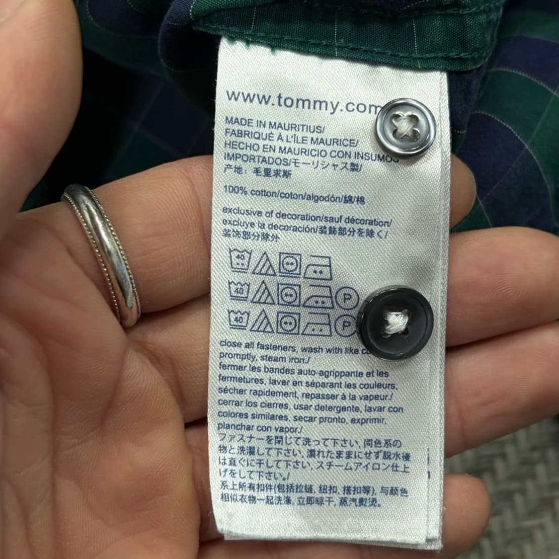 타미힐피거 체크 셔츠 v2694 상품이미지7