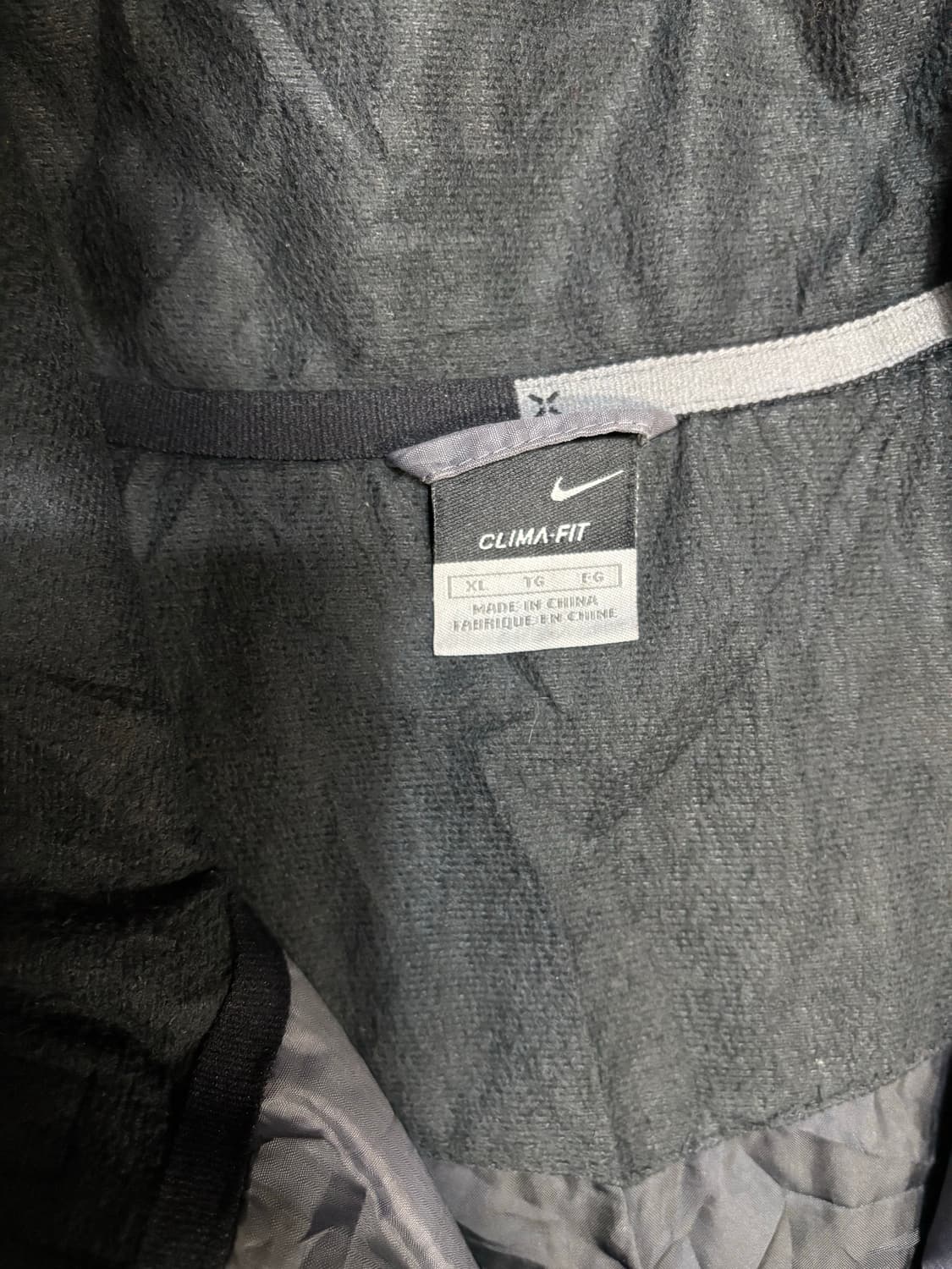 나이키  그레이 숄더 미니 스우시 올드스쿨 바람막이 트랙자켓 XL 상품이미지3