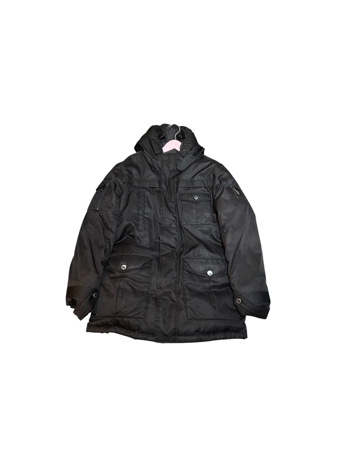 게스 블랙 남성 오리턱 패딩 XL 상품이미지1