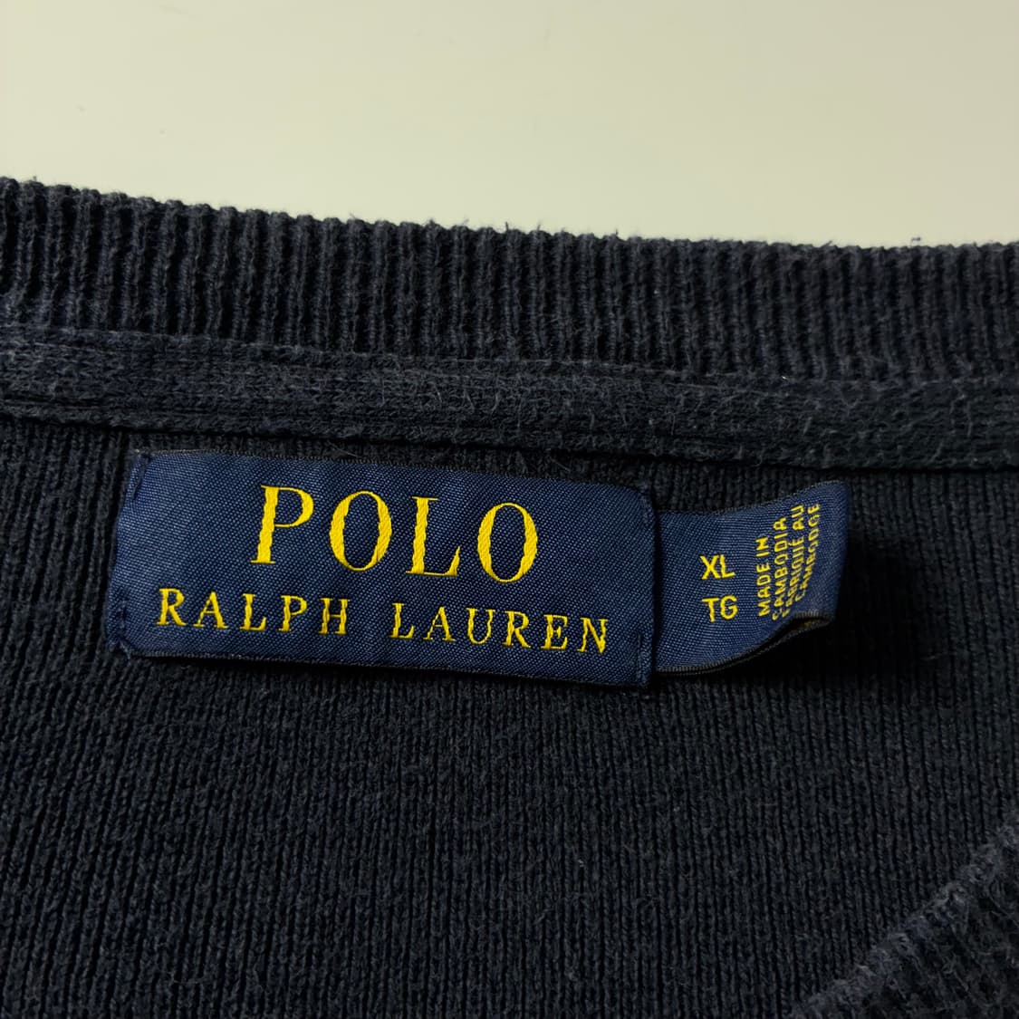 Polo  폴로 랄프로렌 자수 코튼 네이비 니트  상품이미지3