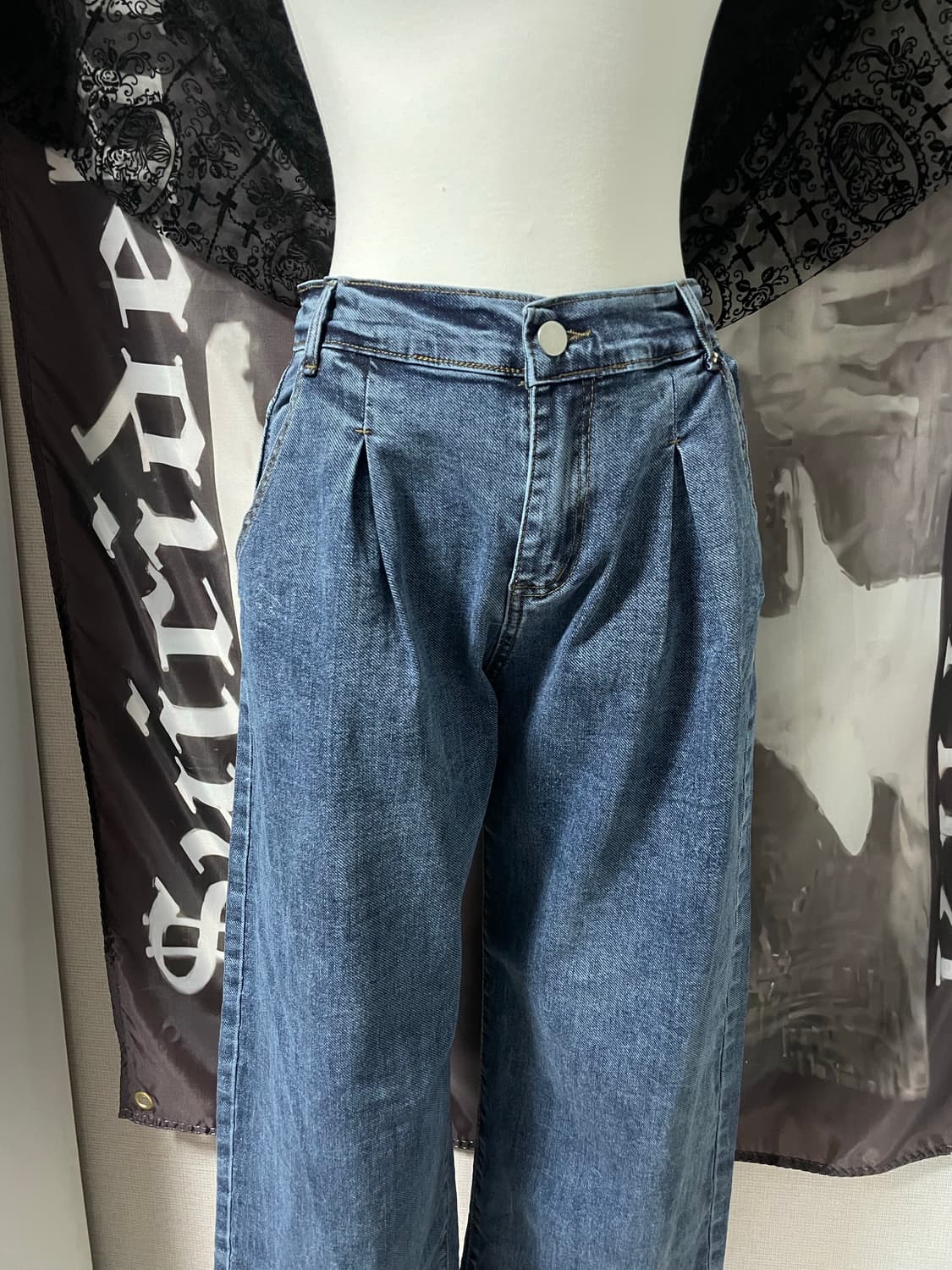 비비안웨스트우드 앵글로매니아 빈티지 데님 일자팬츠 y2k갸루핀터00s 상품이미지2