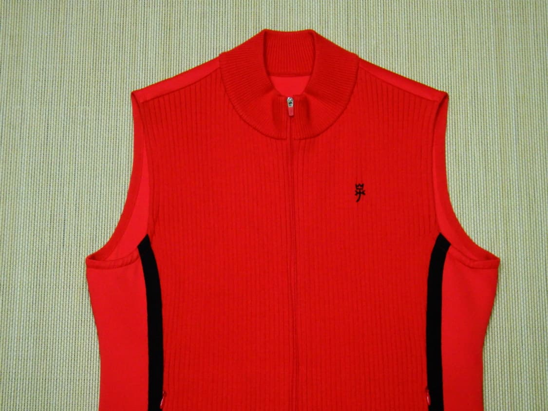 (100size) 까스텔바작 여성 배색 포인트 집업 베스트 상품이미지3