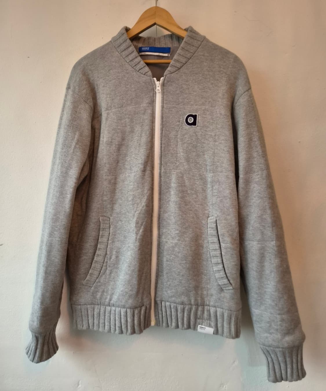 아디다스 오리지널 남성 니트배색블루종점퍼
 상품이미지1