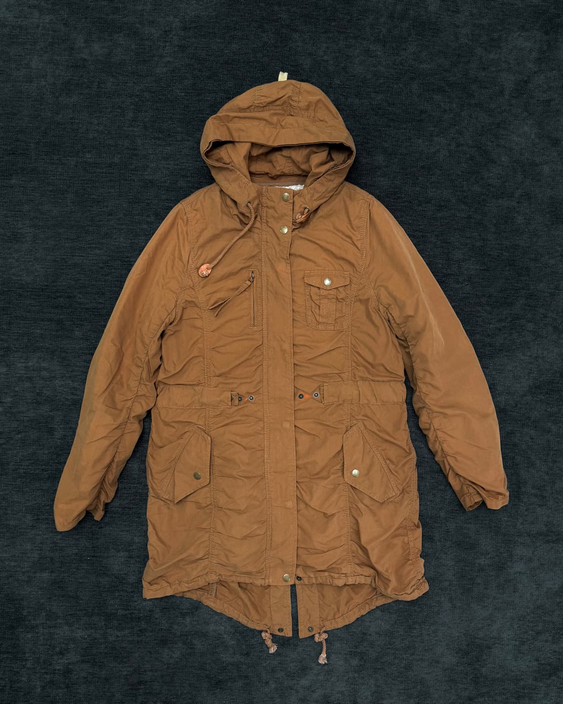 nicole 셔링 피시테일 파카 상품이미지1