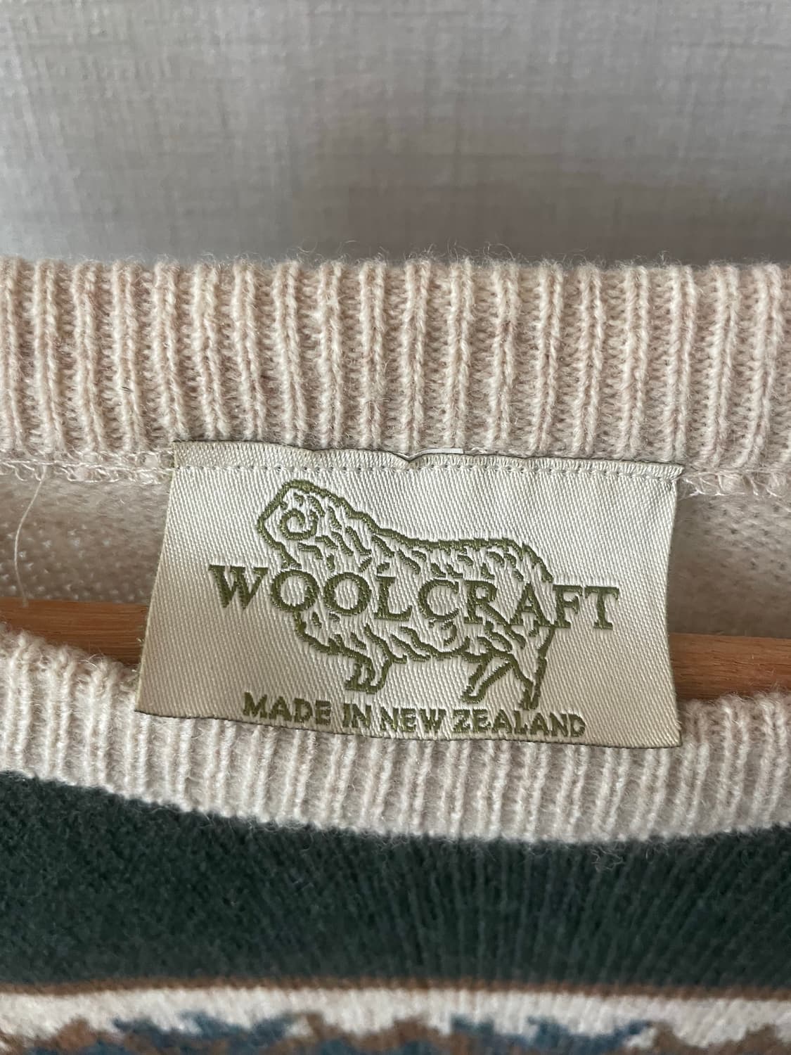 모리걸 빈티지 노르딕 양 패턴 니트 🐏💚🧡 상품이미지2