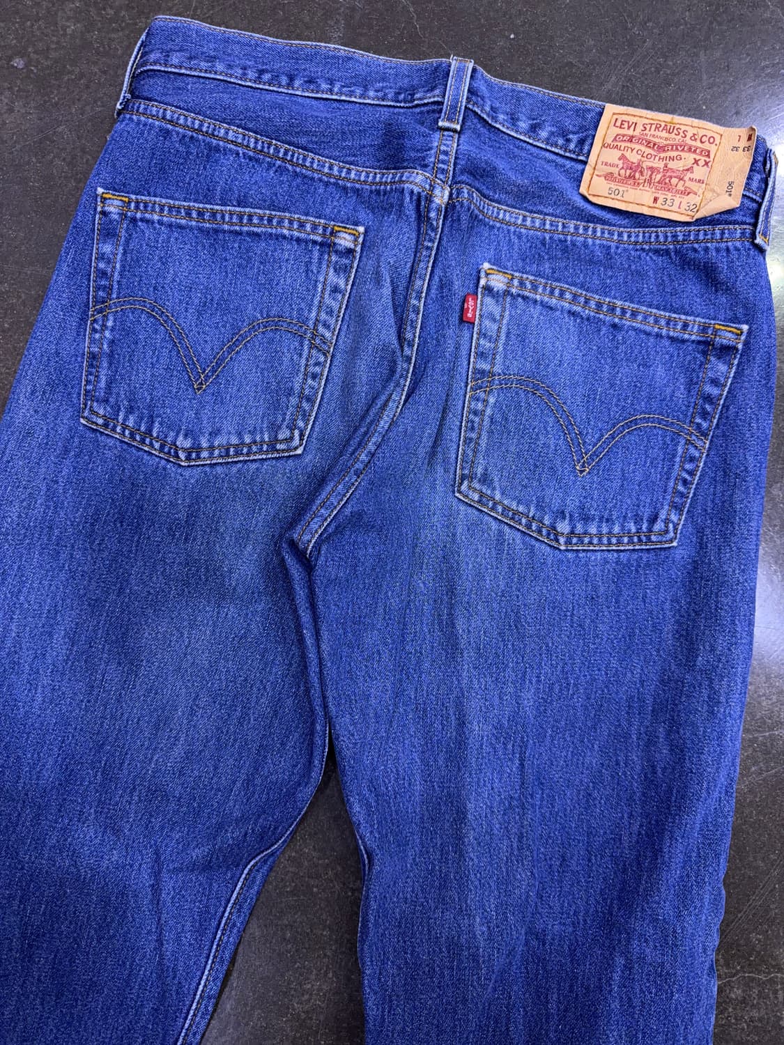 리바이스 501 00's 레귤러핏 빈티지 워싱 지퍼 커스텀 데님팬츠 33 상품이미지8