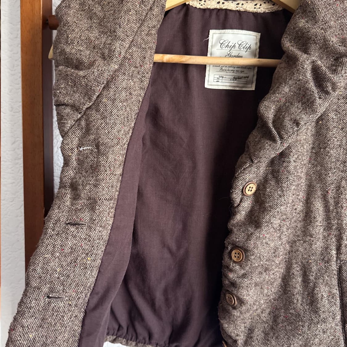 가든 브라운 울 패딩 조끼 상품이미지6