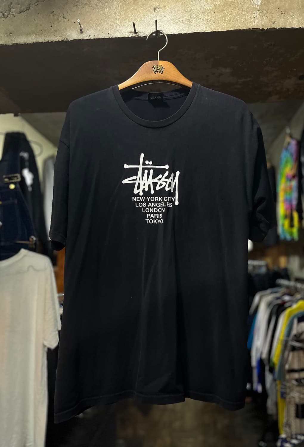 STUSSY WORLD TOUR MID LOGO T-SHIRT  상품이미지1