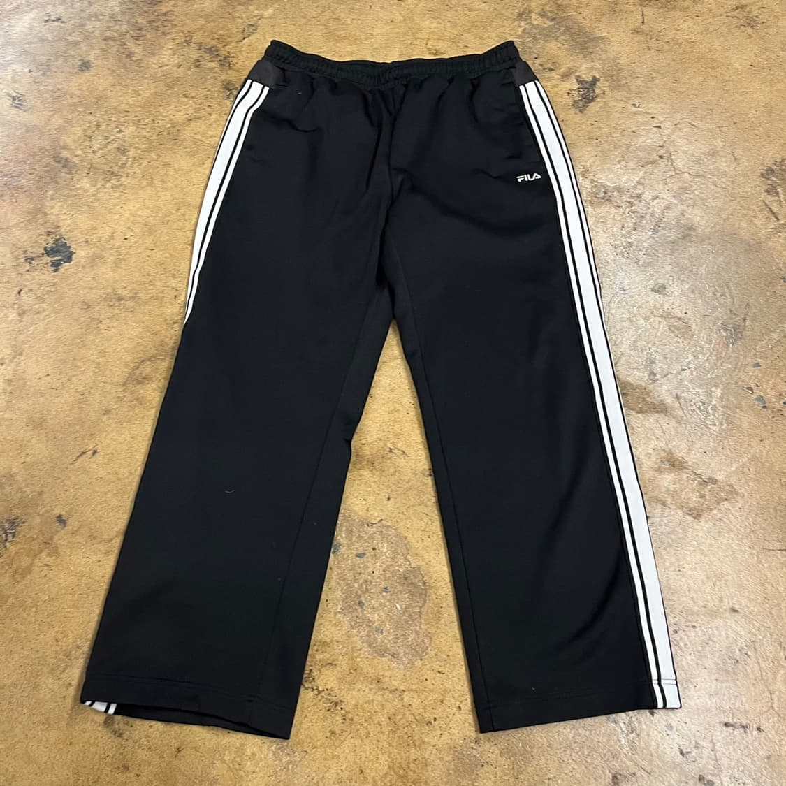 [정품/100] 휠라 FILA 삼선 트레이닝 바지 블랙 b15 상품이미지2
