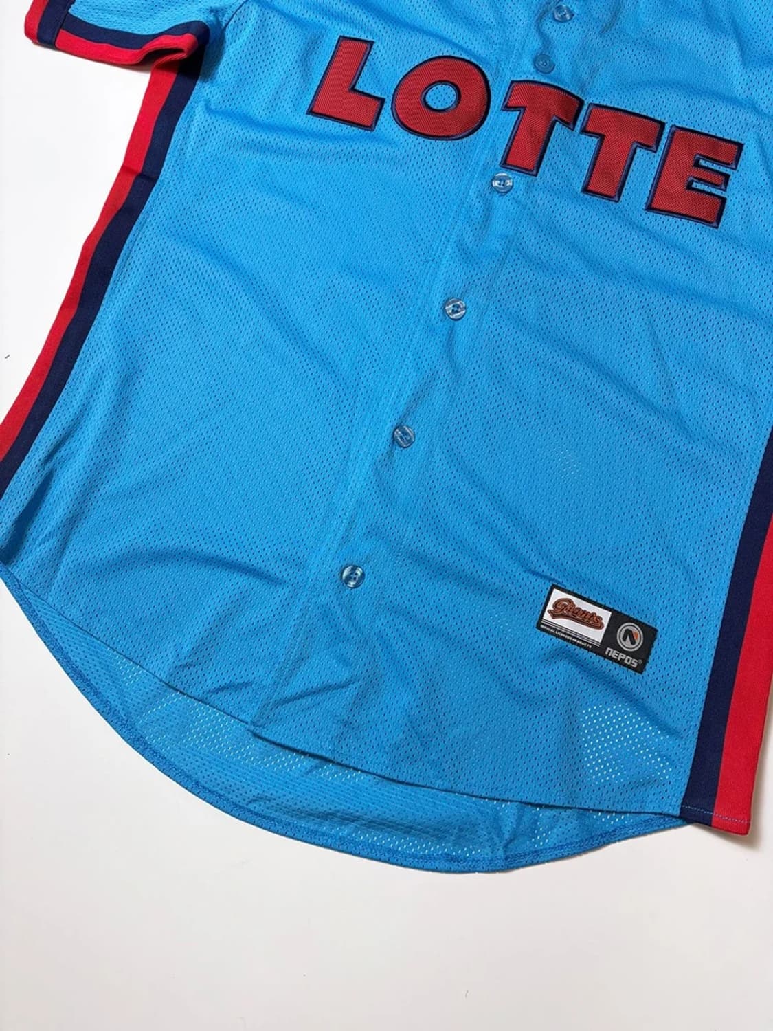 롯데 자이언츠 스머프 노마킹 반팔 유니폼 PN9518 상품이미지3