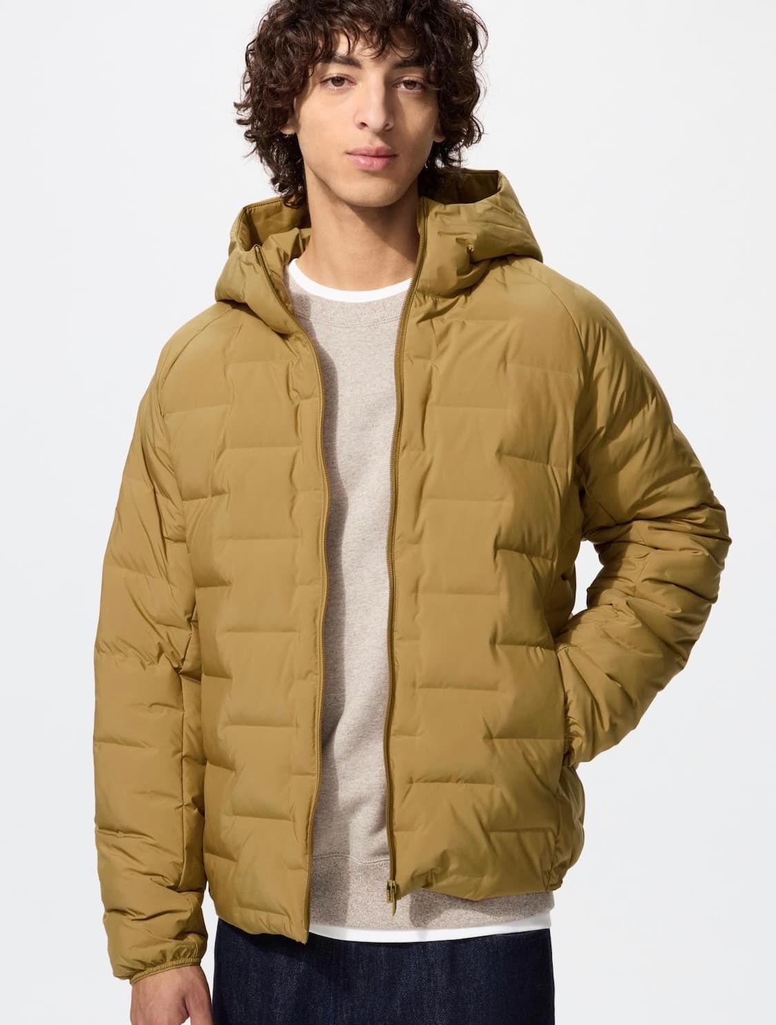 유니클로 퍼프테크 파카 XL 옐로우 상품이미지1