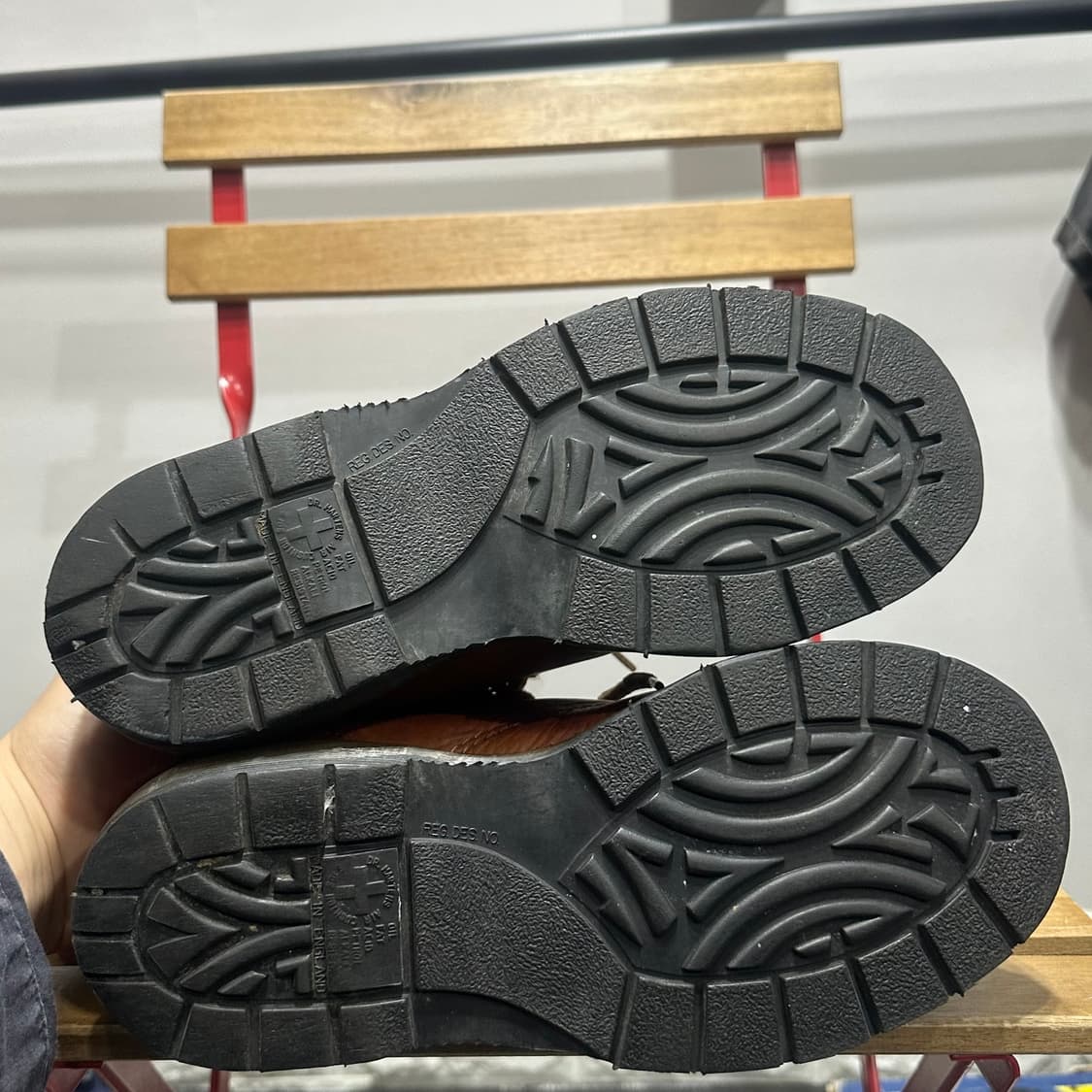 UK6 250) 닥터마틴 부츠 처키 워커 브라운 made in UK 상품이미지7