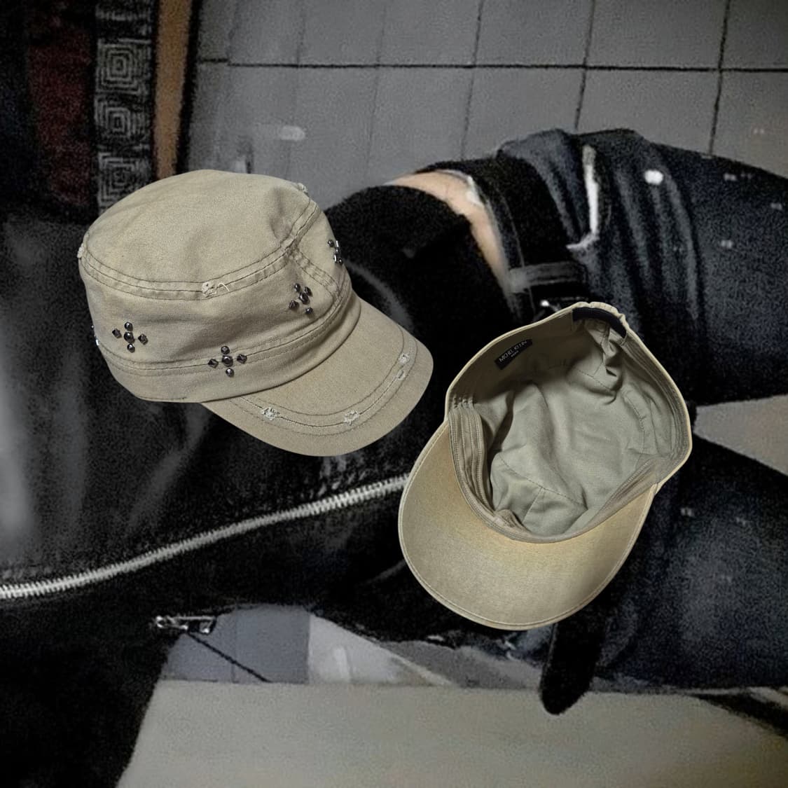 Michel Klein mute metal stud Cap 상품이미지2