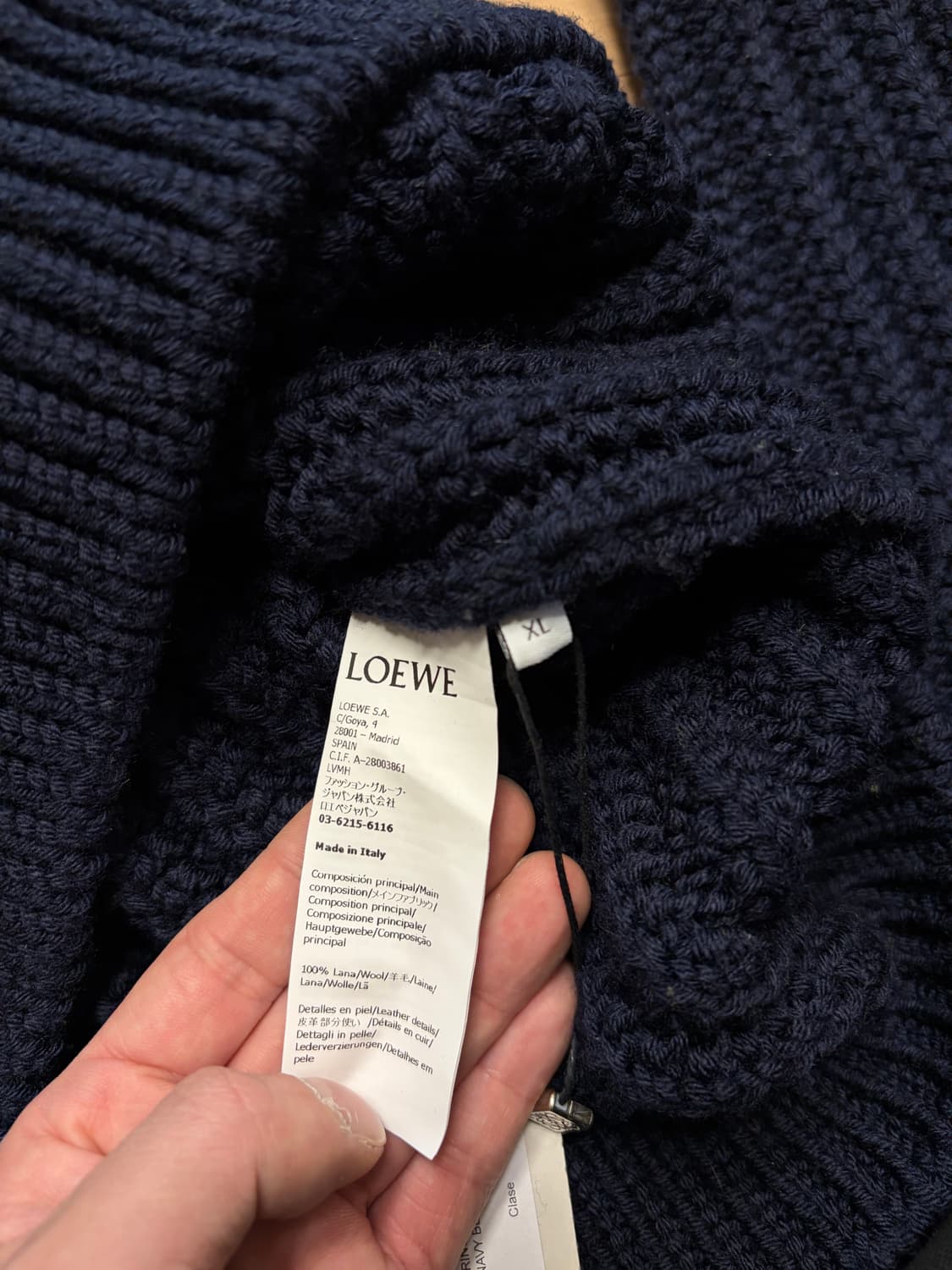 로에베 반집업 니트 (XL 사이즈) 새상품 상품이미지7