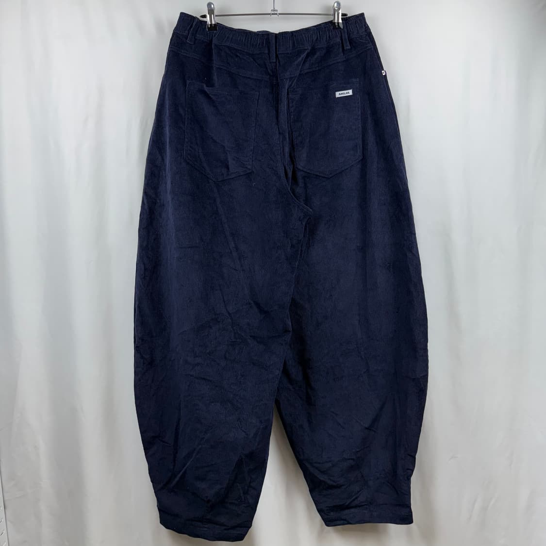 (F) 앵글런 코듀로이 벌룬 팬츠 네이비 상품이미지4