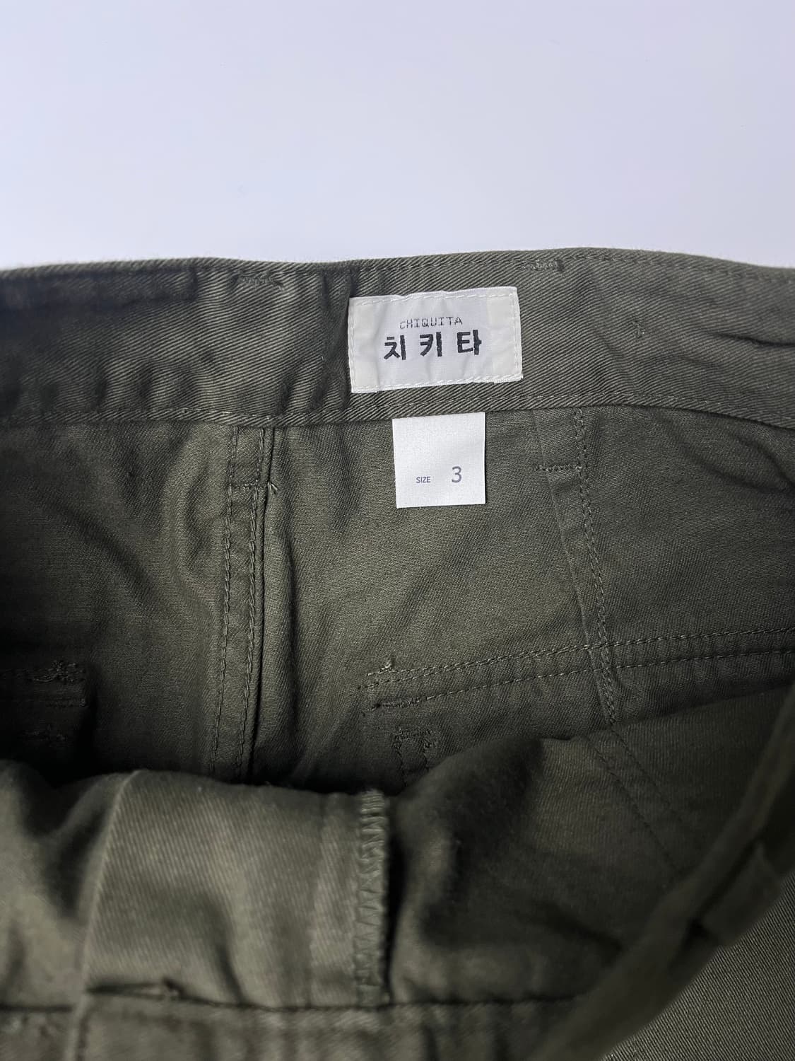 치키타 퍼티그 스커트 카키 3사이즈 상품이미지2