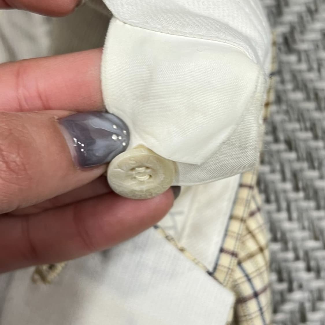 입생로랑 체크 슬랙스 v0980 상품이미지8