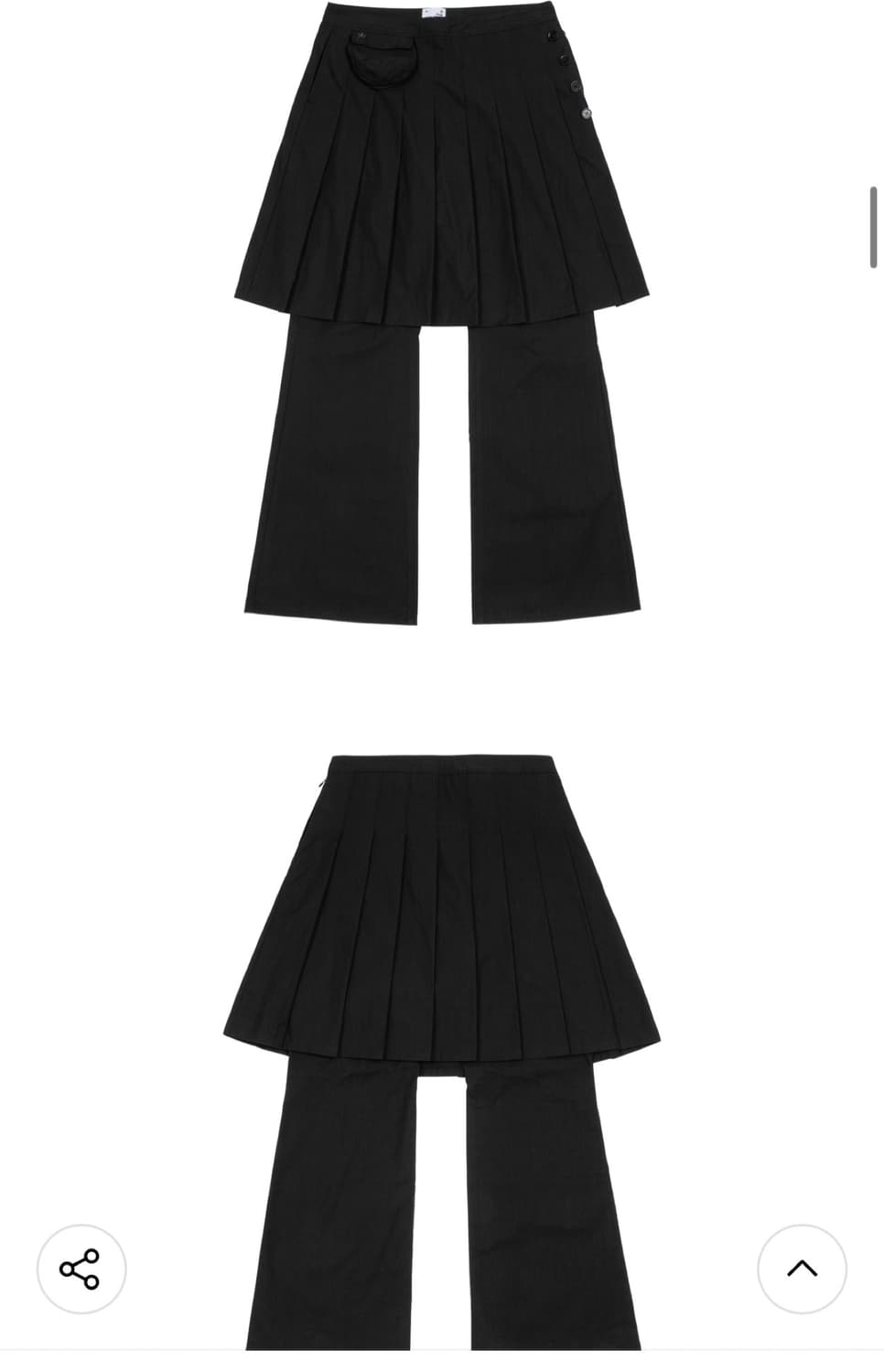 더콜디스트모먼트 스커트 레이어드 팬츠 상품이미지4