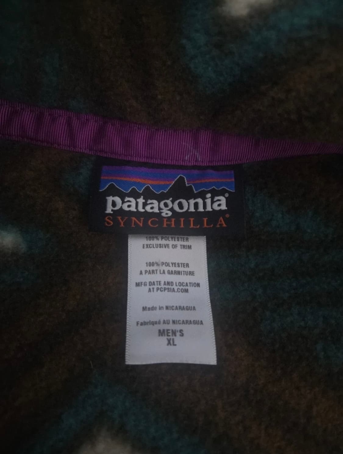 Vintage 파타고니아 아즈텍 신칠라 풀오버   XL 상품이미지4