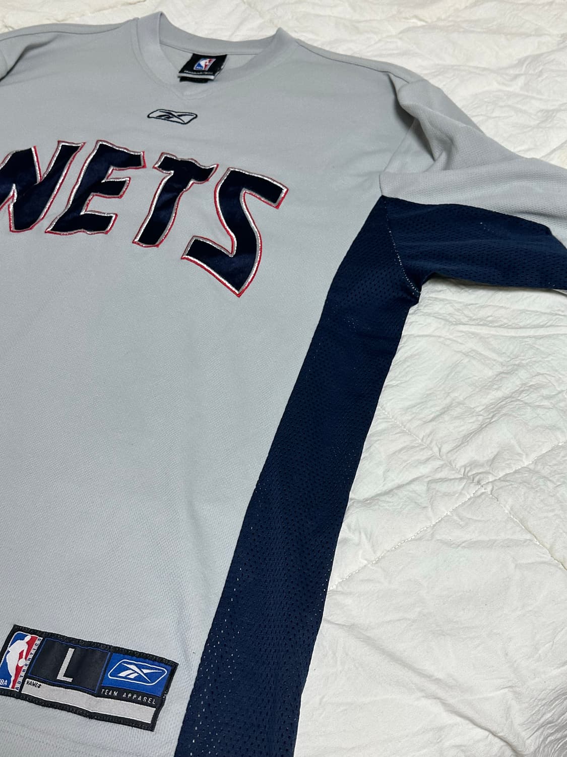 00s 리복 NBA 뉴져지 네츠 긴팔 롱슬리브 상품이미지5