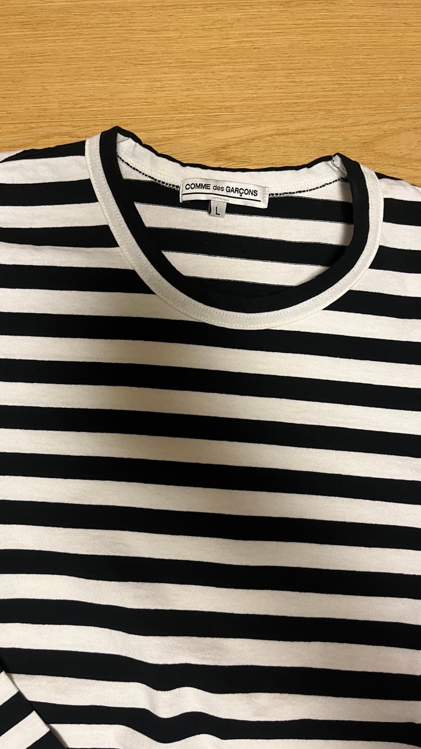 꼼데가르송 스트라이프 롱슬리브 L 상품이미지2
