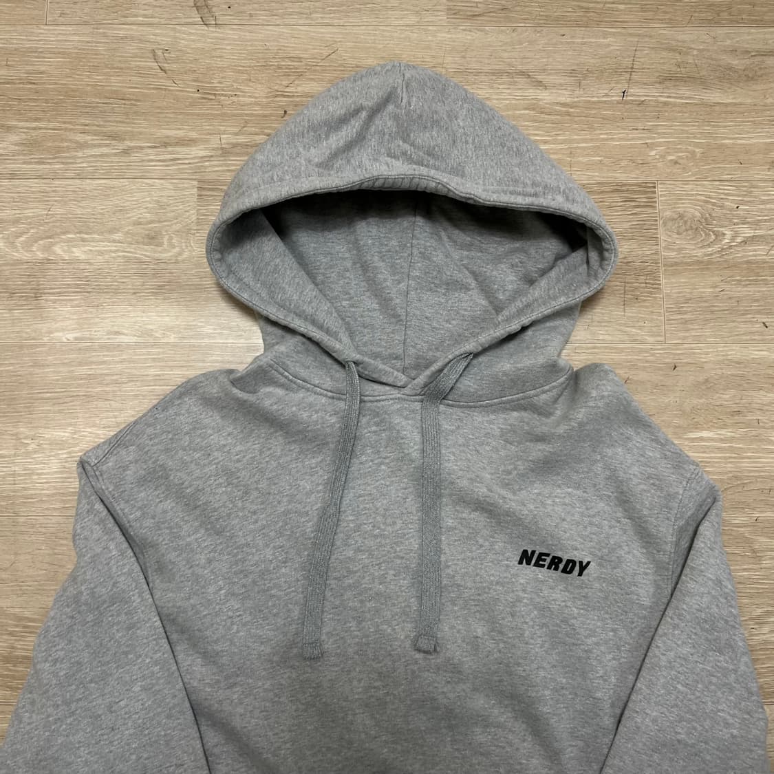 널디 남여공용 스펠 로고 후드티 [그레이] M/95 상품이미지2
