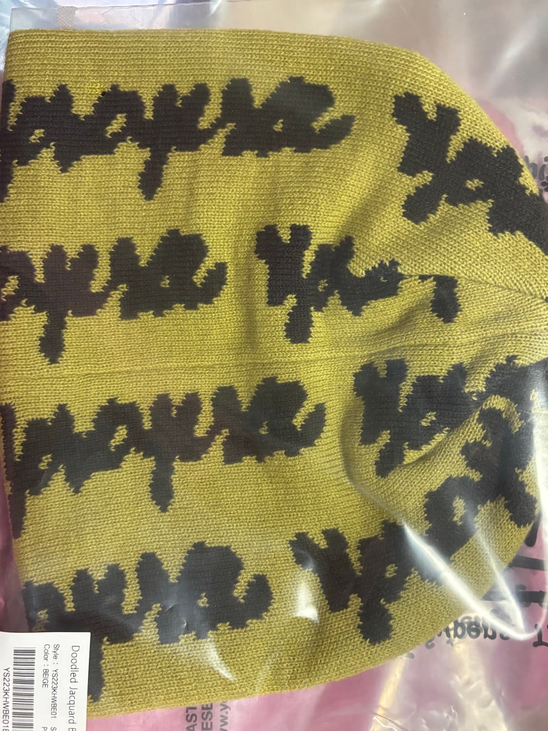 예스아이씨 doodled jacquard beanie 상품이미지2