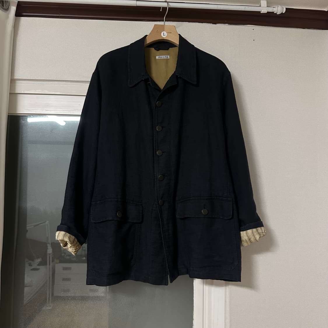 80-90s GIORGIO ARMANI 린넨 코튼 자켓 상품이미지1