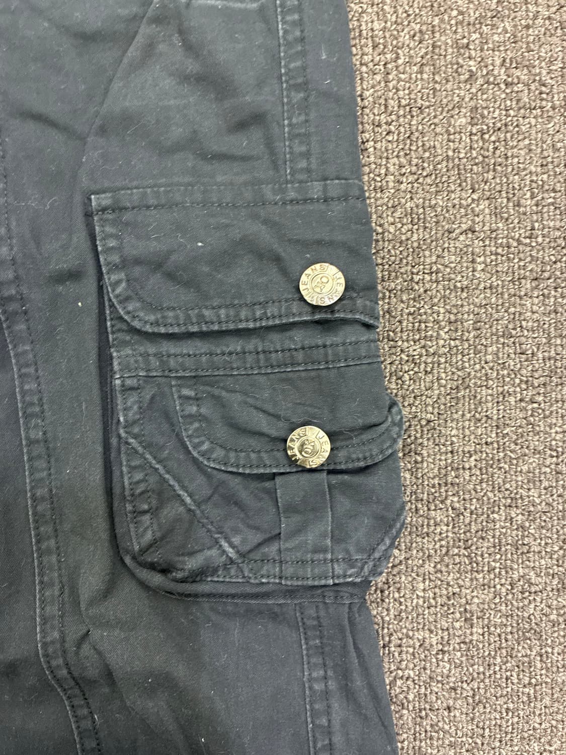 XL)Japanese vintage 여성 포켓 디테일 카고 팬츠 상품이미지4