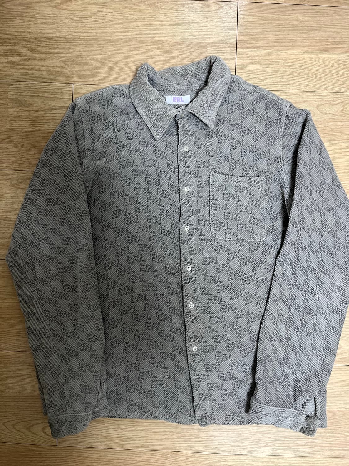 [L] ERL 코듀로이 셔츠 그레이 상품이미지1
