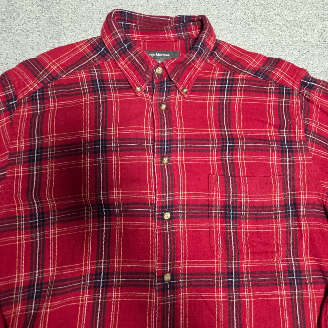 Croft&Barrow 플란넬 체크셔츠 XL(105) 상품이미지2