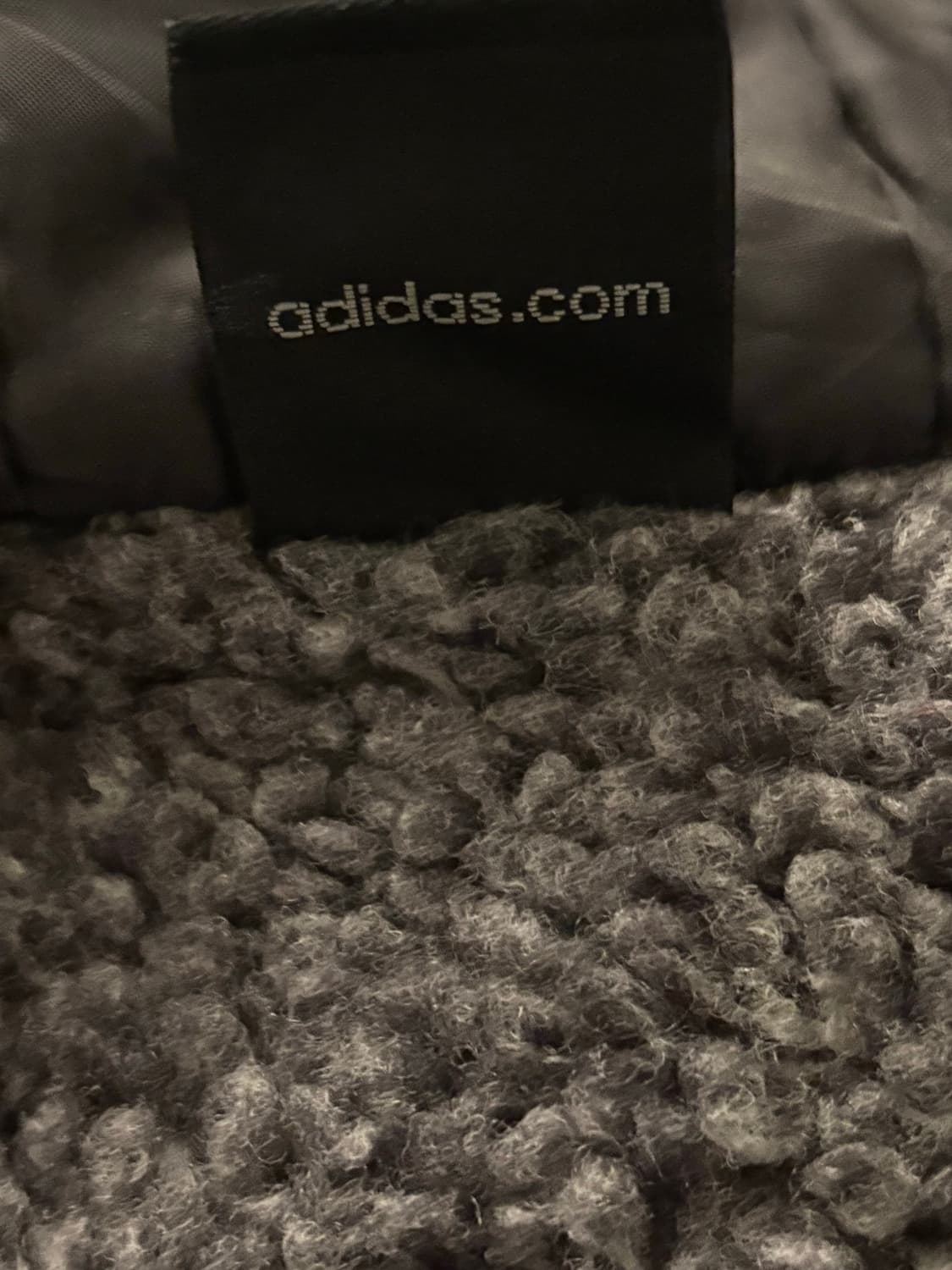 아디다스 ( man - s ) 폴리 빅로고 배색 후드집업 셰르파 점퍼 상품이미지7