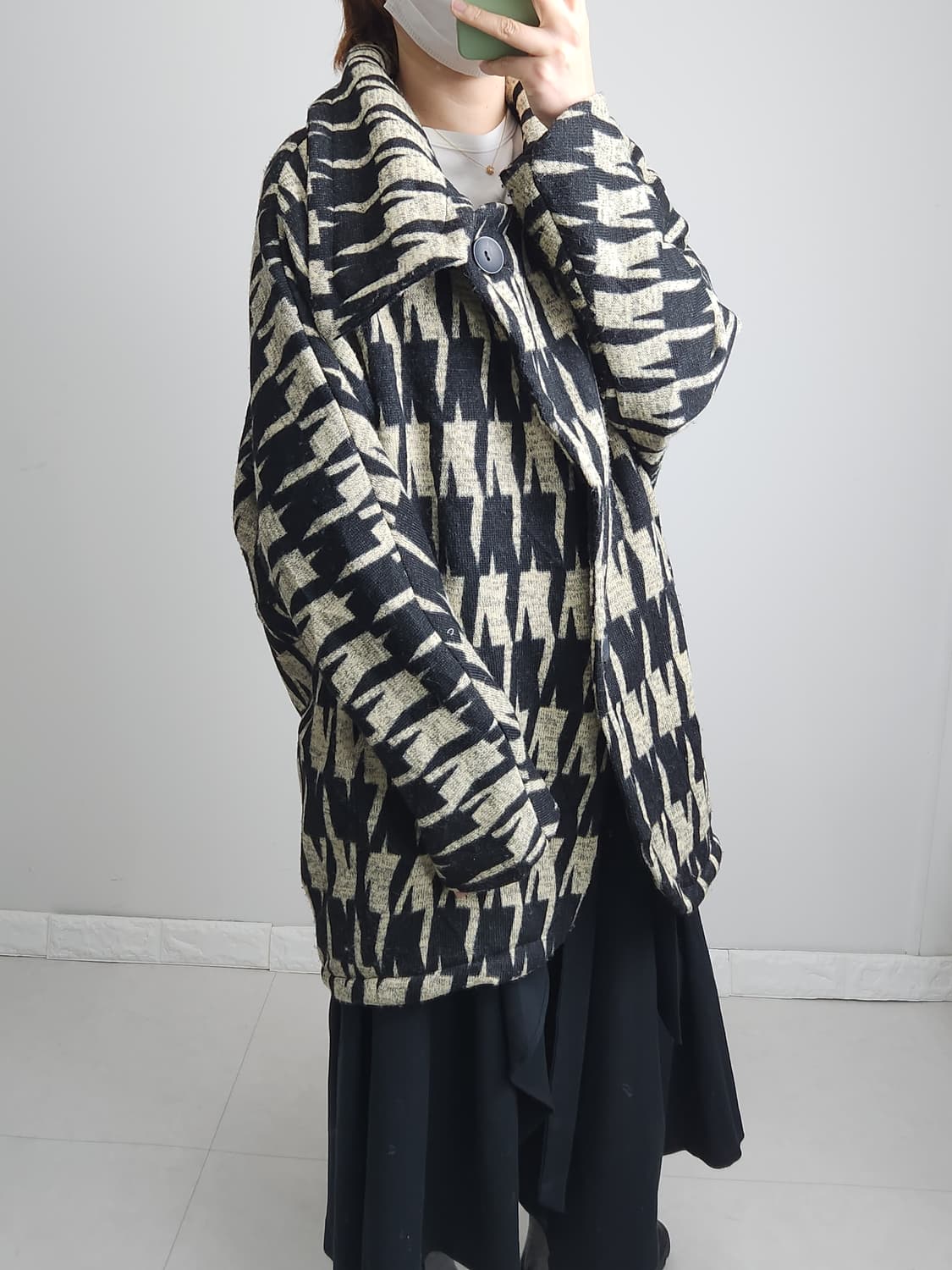 (📢15일까지)패턴 하이넥 자켓 상품이미지2