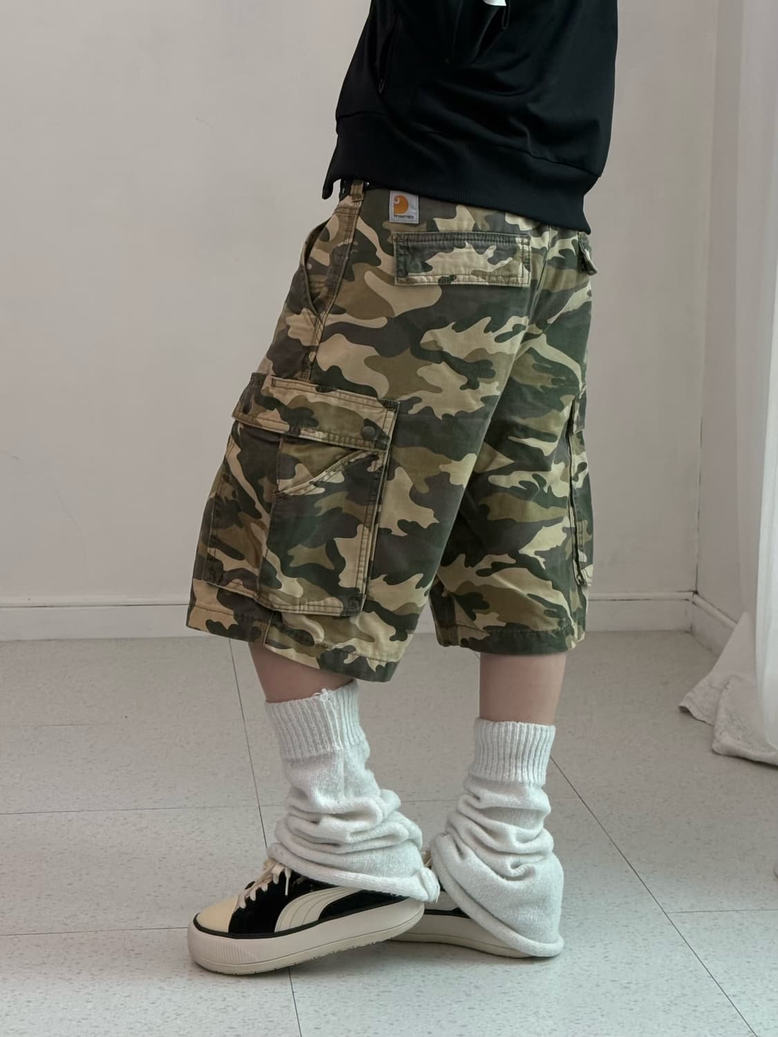 칼하트 카모 카고 버뮤다 상품이미지4