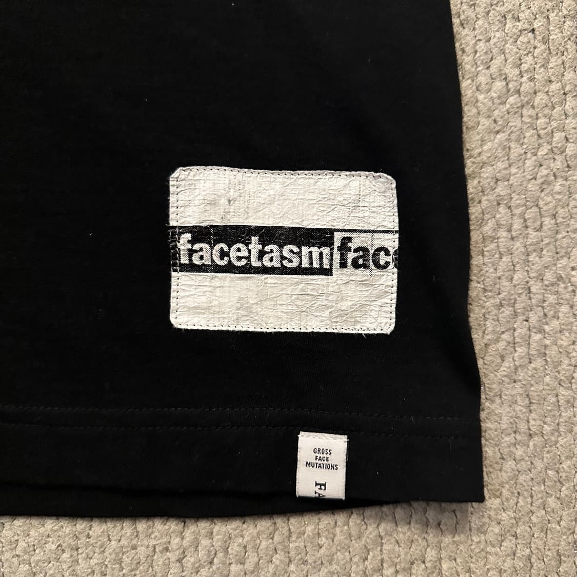 파세타즘 FACETASM 블랙 티셔츠 상품이미지5