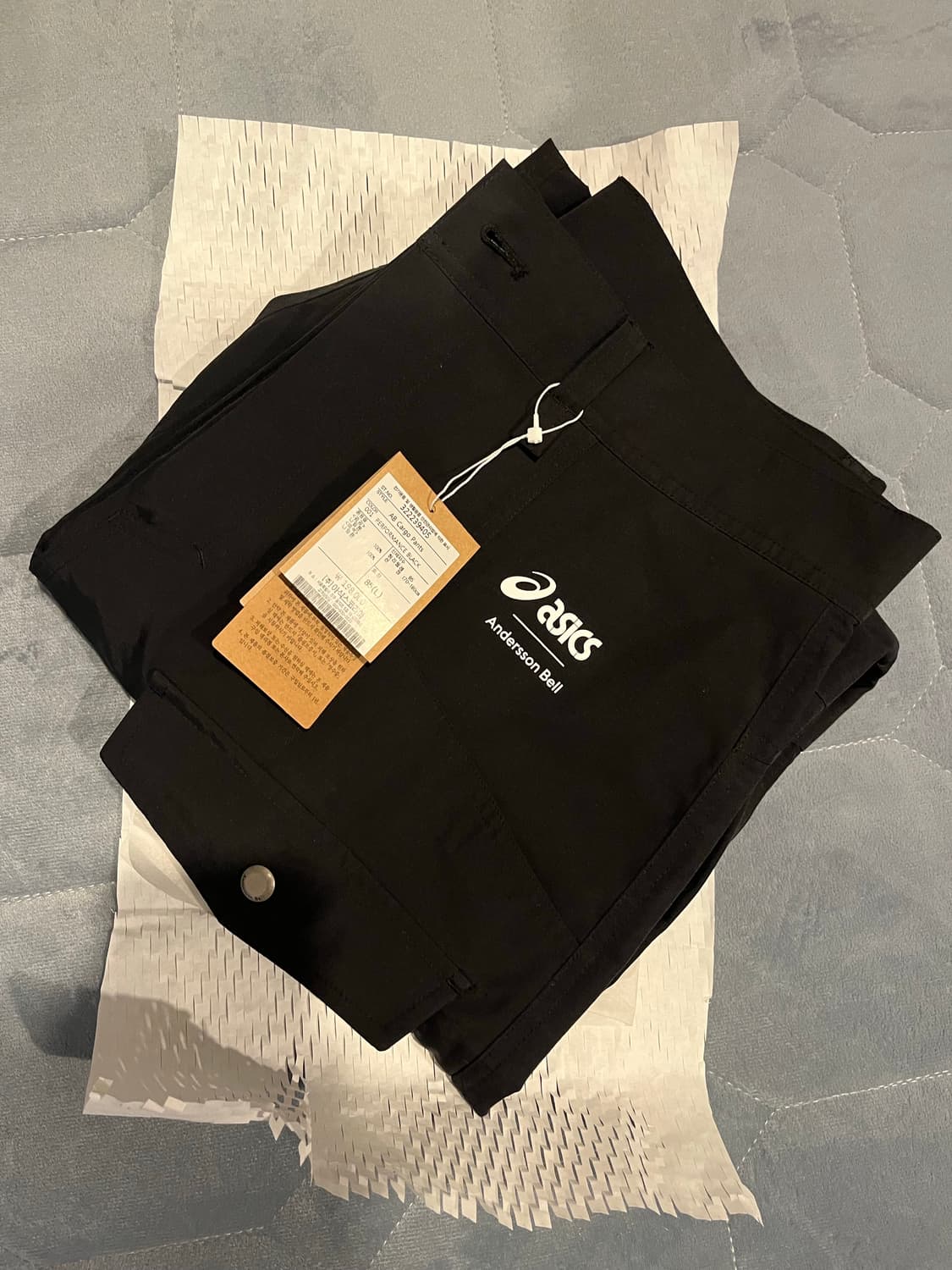 아식스 X 앤더슨벨 카고 팬츠 블랙 L 택 달린 새상품 팔아요 상품이미지3