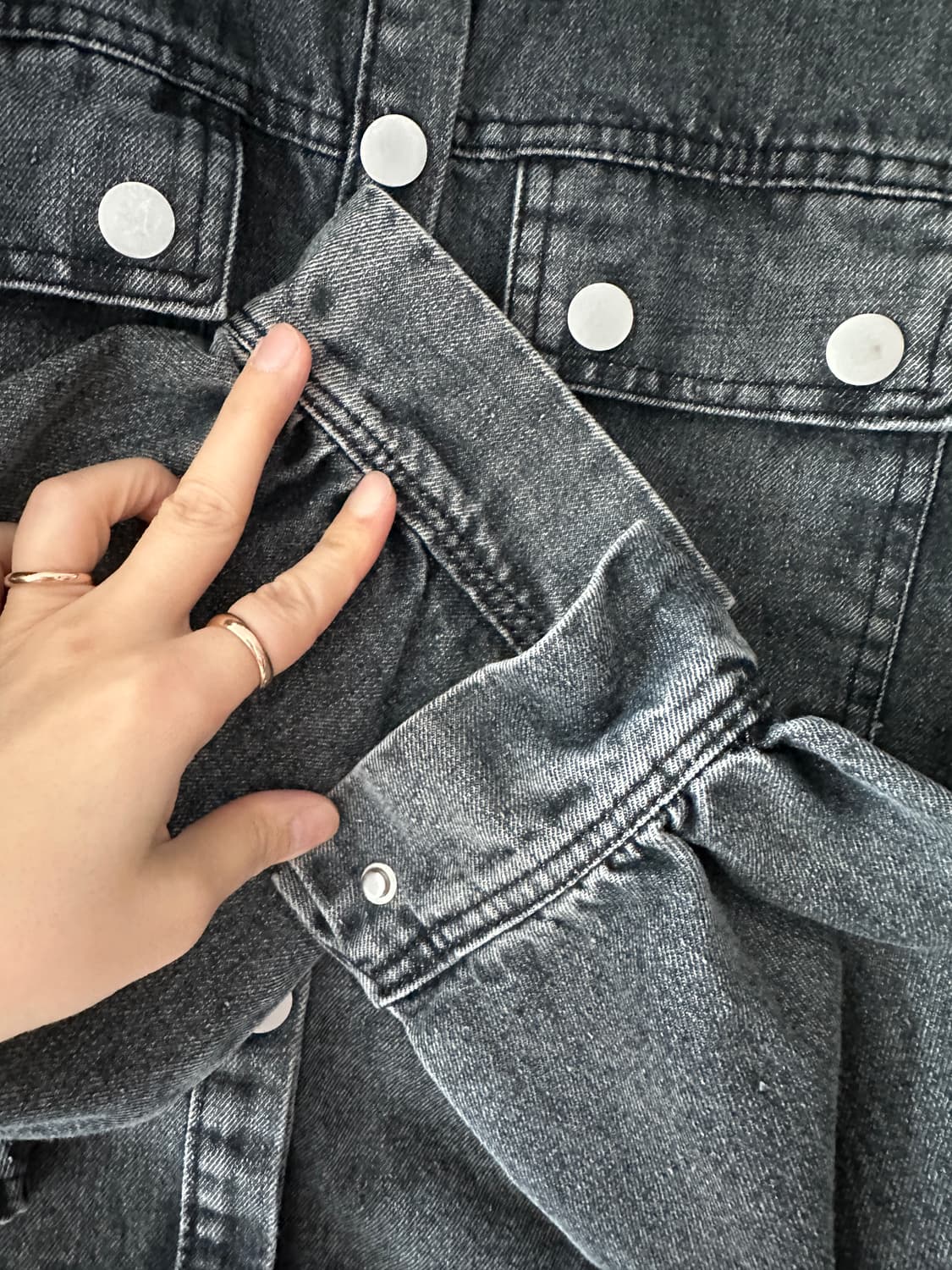 봄 숏 흑청자켓 상품이미지4