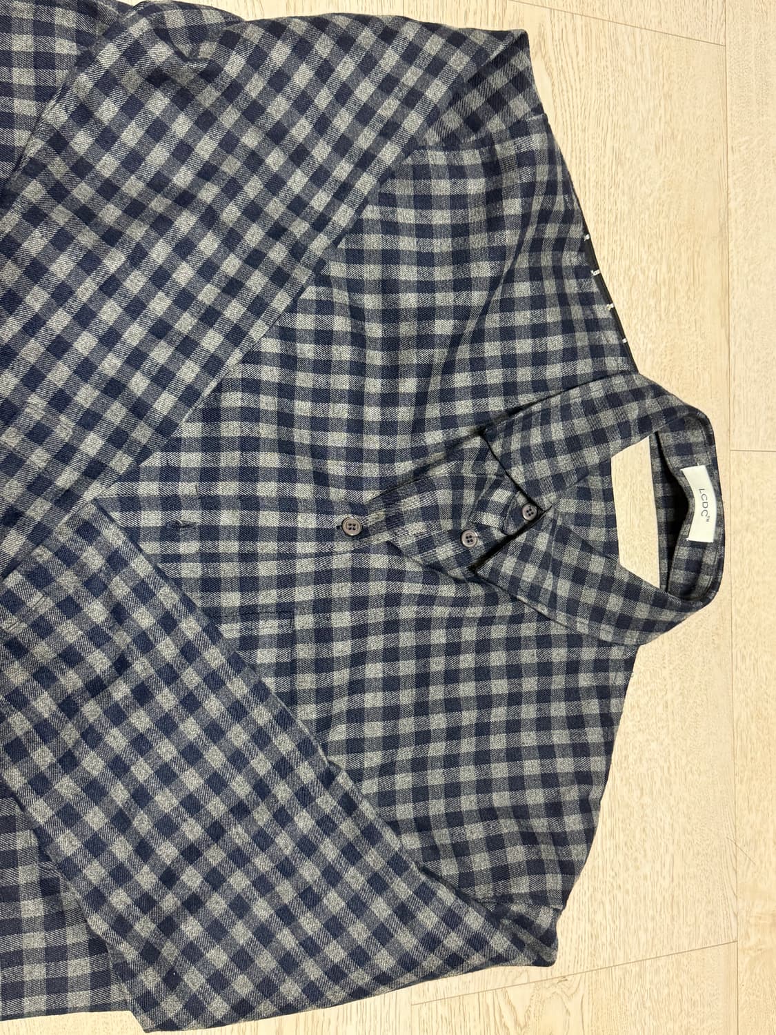 LCDC CHECKED HALTERNECK SHIRT (NAVY) 상품이미지5