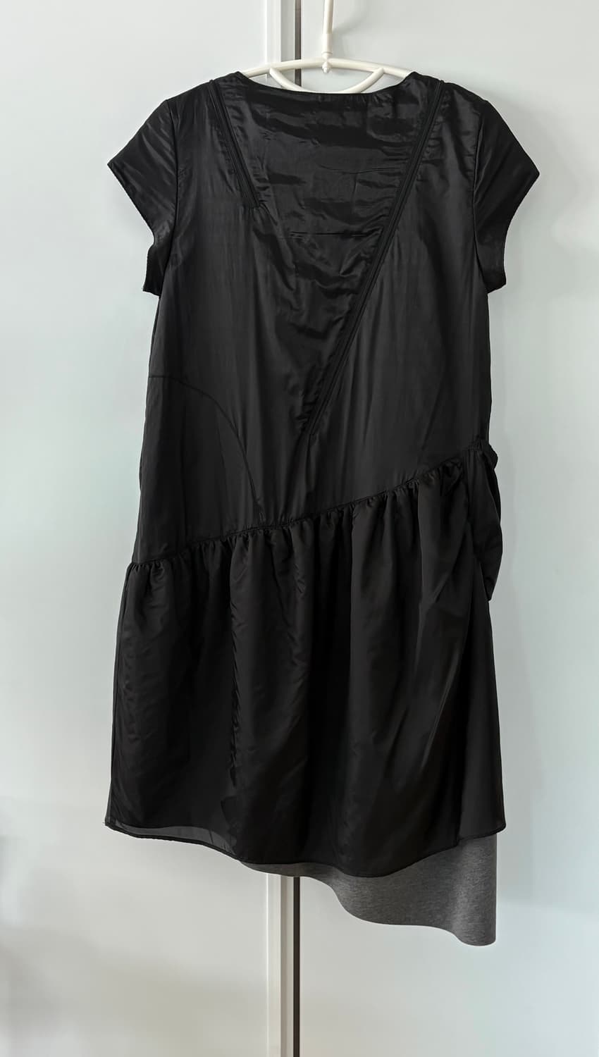 코이세이오 퍼프 셔링 원피스 블랙 상품이미지3