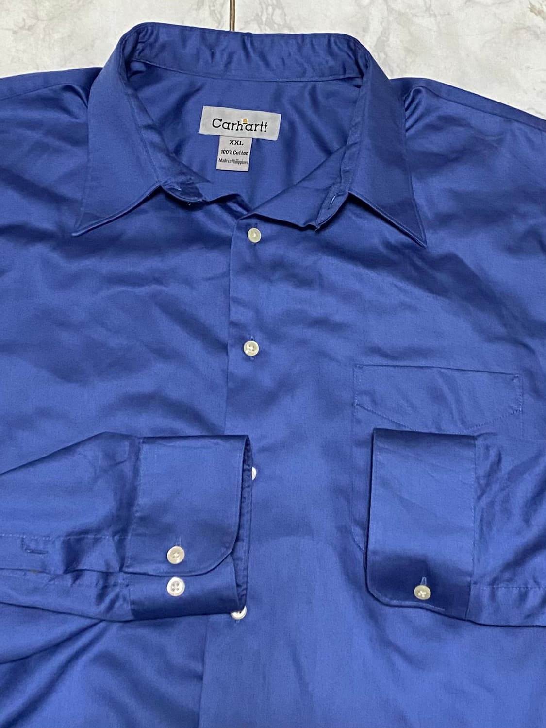 칼하트 블루 부드러운 원단 셔츠 사이즈 115 상품이미지4