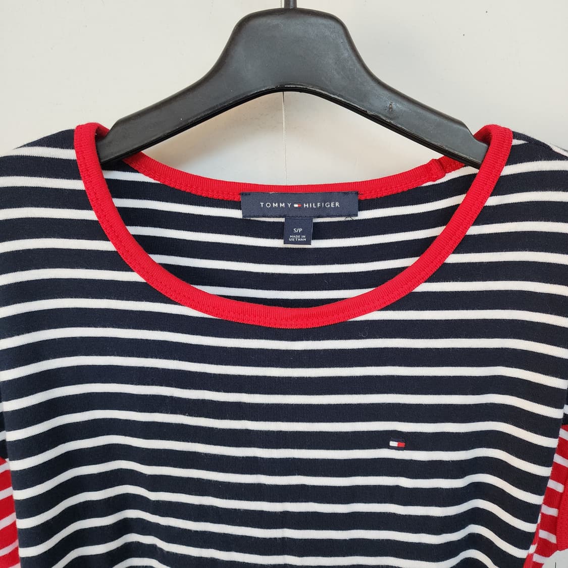 타미힐피거 스트라이프 린넨 원피스 레드벨트 상품이미지2