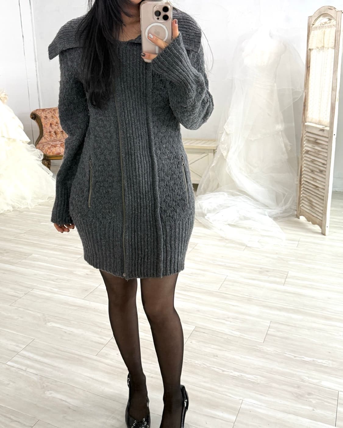 Chacoal minimal Feminine Y2K Fitted Knit 상품이미지4