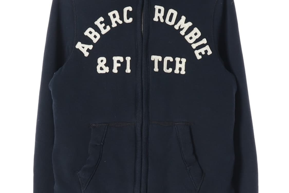 아베크롬비 앤 피치 빅로고 양털 안감 후드집업 L 상품이미지5