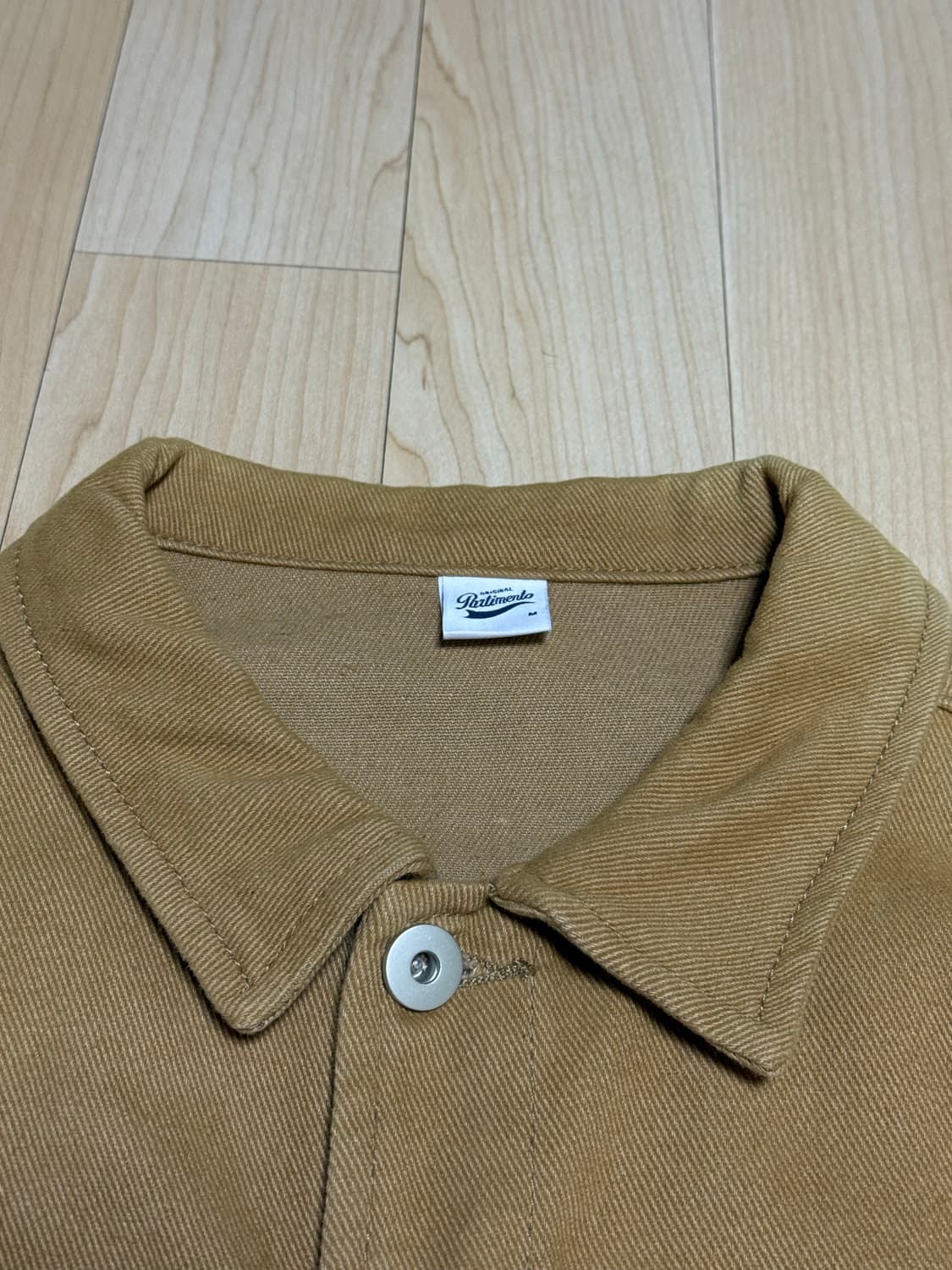 파르티멘토 피치 스킨 트윌 자켓 카멜 M 새상품급 상품이미지4