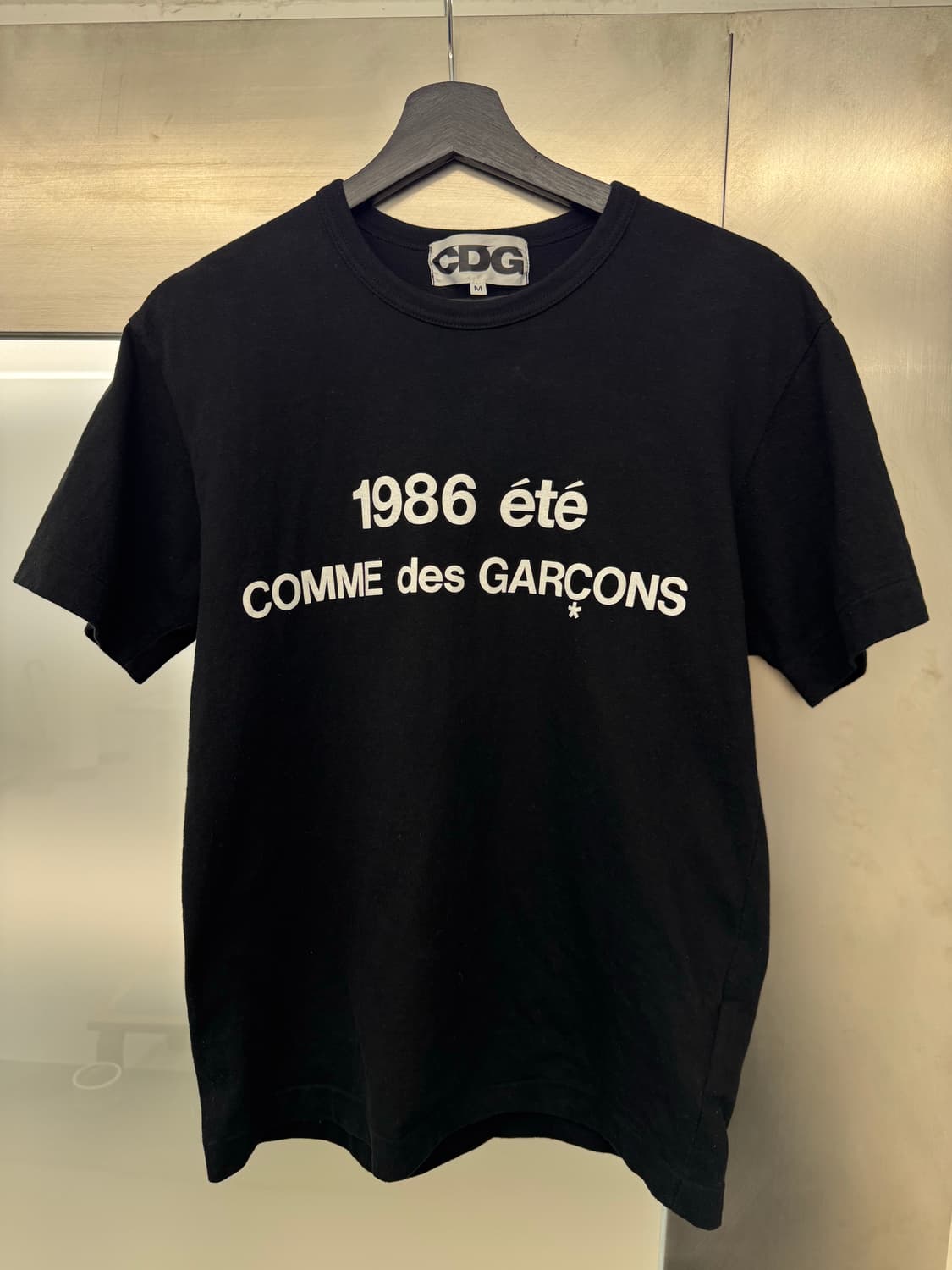 [M] CDG 1986 꼼데가르송 티셔츠 블랙 상품이미지3