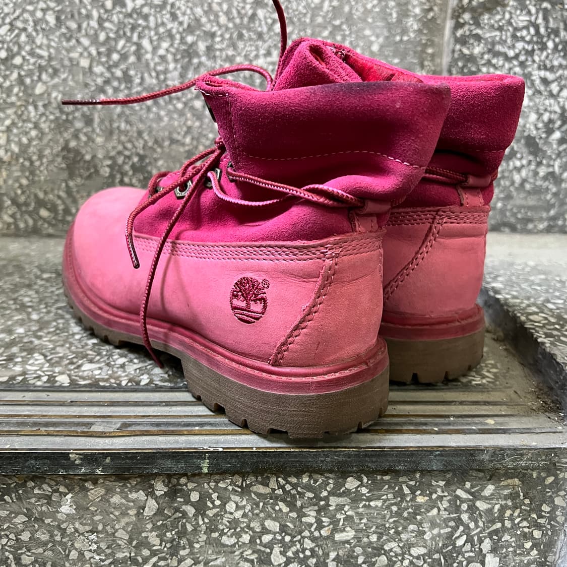 팀버랜드 롤탑 핫핑크 부츠 상품이미지4