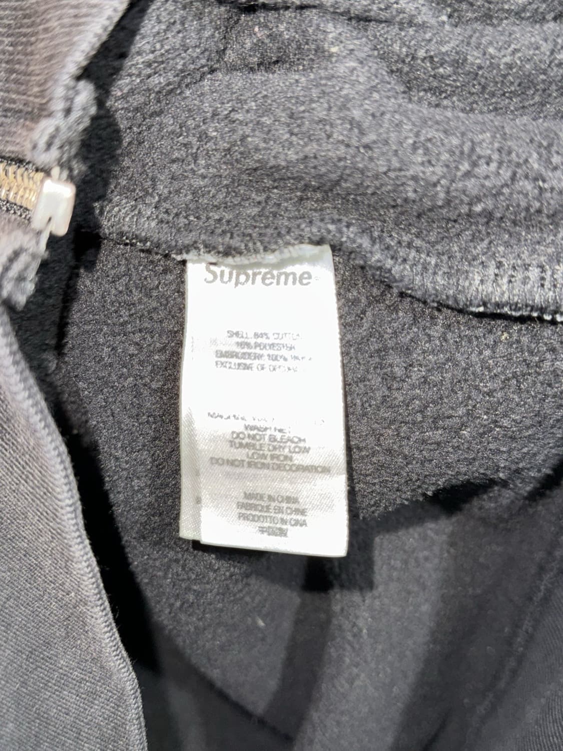 22FW 슈프림 도우보이 후드집업 블랙 상품이미지5