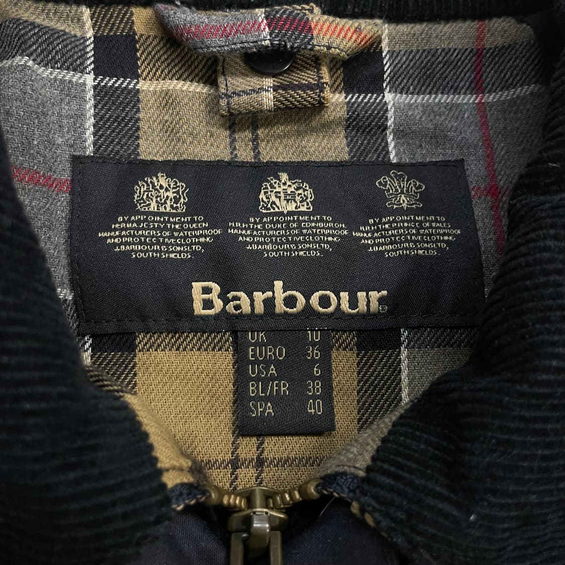 바버 Barbour 비드넬 왁스 자켓 네이비 상품이미지6